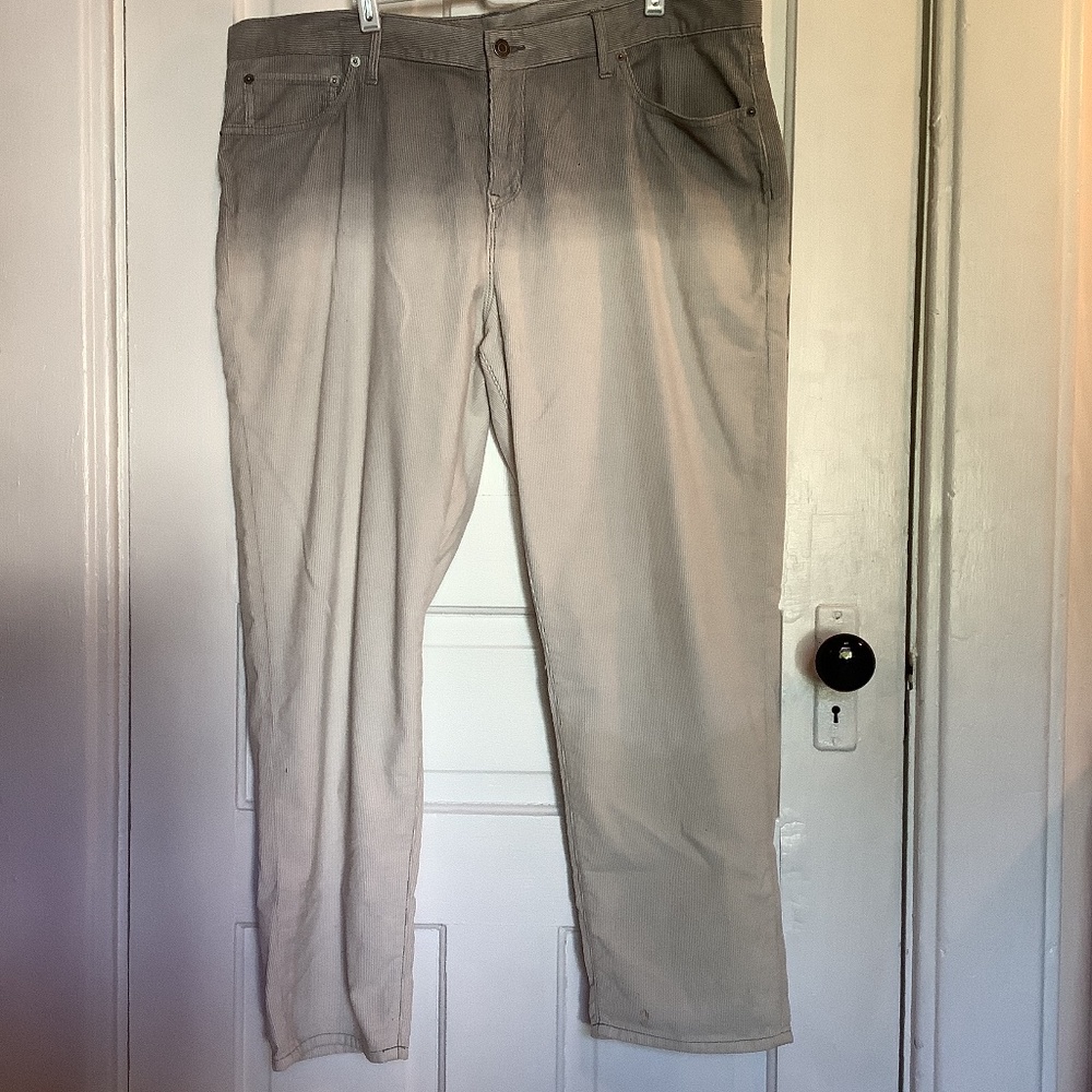 Gray/white ombré corduroy pants from Gap